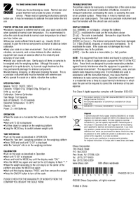 Thumbnail of document Manual - YA Series, OHAUS Toploader Balance